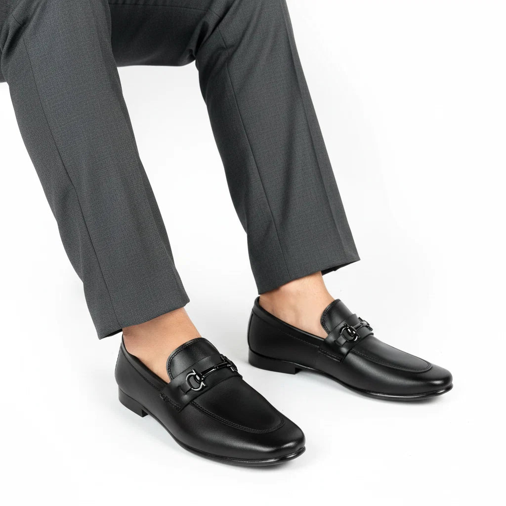 Handstiched Premium Black Loafer | Softsole and daily wear loafer