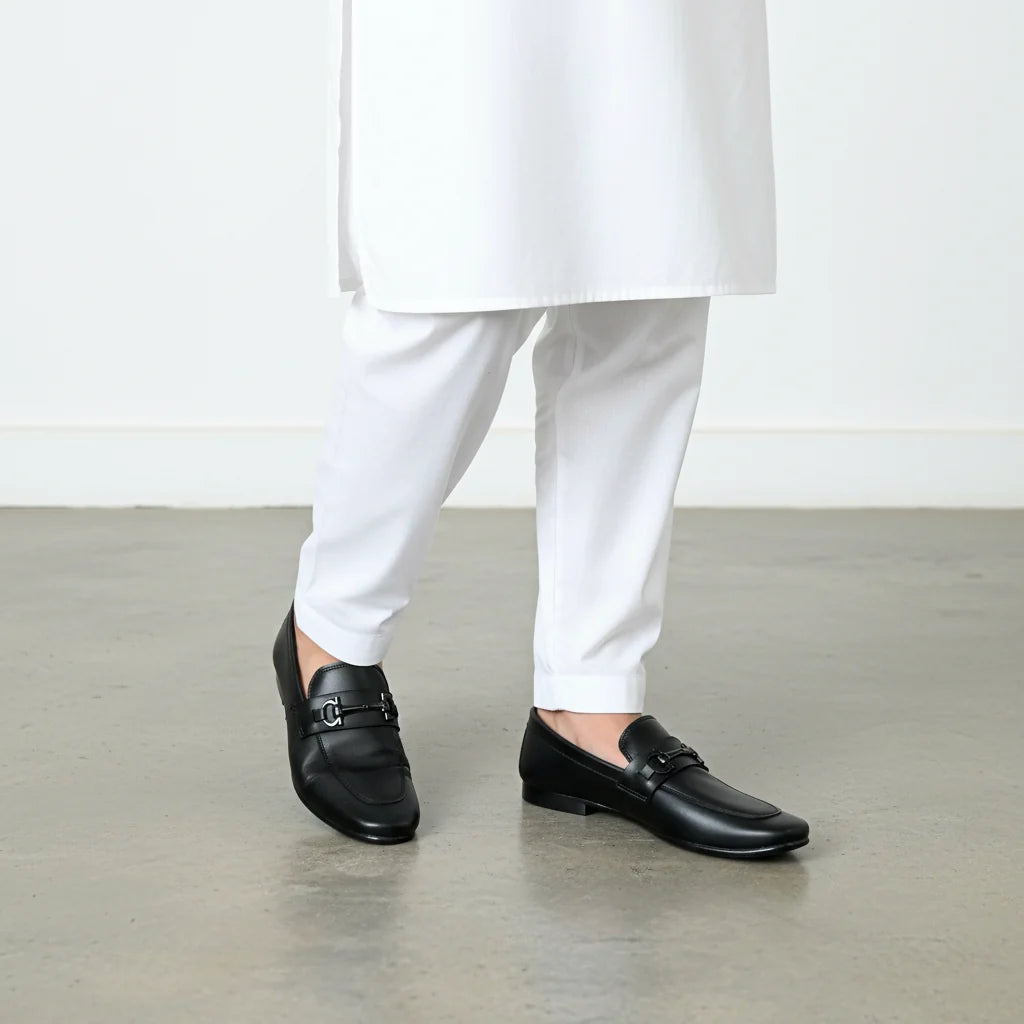Handstiched Premium Black Loafer | Softsole and daily wear loafer