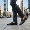 Handstiched Premium Black Loafer | Softsole and daily wear loafer