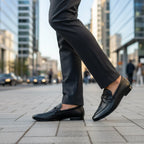 Handstiched Premium Black Loafer | Softsole and daily wear loafer